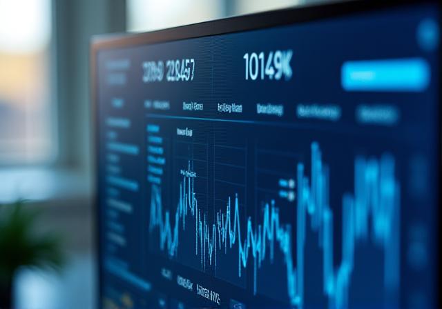 Clean dashboard interface showing high-level KPI cards at the top